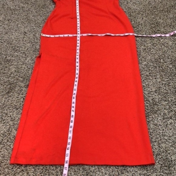 NICHOLAS Halter Cross Formal Dress Size Red Maxi - Picture 12 of 14